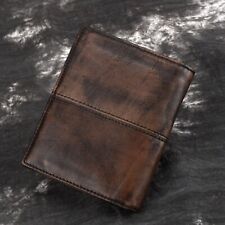 Rfid Mens Genuine Leather Bifold Wallet Rfid Card Case Detachable Card Pocket