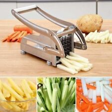 Stainless Steel French Fry Cutter Potato Vegetable Slicer Chopper Dicer 2 Blade