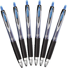 Uni-ball Signo 207 Retractable Gel Pen 1.0mm Bold Point Blue Pack Of 6