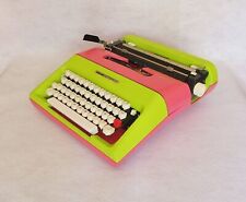 Vintage Olivetti Lettera 35 Typewriter Pink And Mojito Green Exclusive.