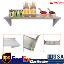 Stainless Steel 12 X 36 Commercial Kitchen Wall Shelf Restaurant Shelving