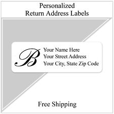 400 Return Address Labels Personalized Printed 12 X 1 34 Monogrammed