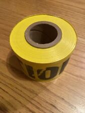 Bright Yellow Caution Warning Tape 3 X 300 Foot Roll Hy-ko Newunused Nos