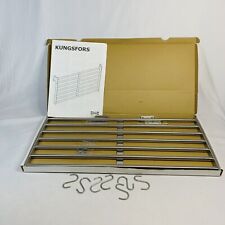 Ikea Kungsfors Shelf For Wall Or Suspension Rail Stainless Steel 22x10.5 Nob