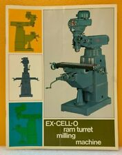 Ex-cell-o Ram Turret Milling Machine Catalog.