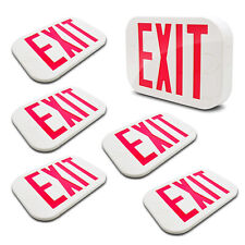 Ls 6-pack Smd Led Exit Sign Emergency Light With Battery Back-upred Letter