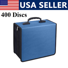400 Disc Cddvd Wallet Binder Book Sleeves Disc Storage Bag Carrying Case Blue