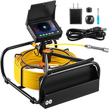 Vevor Sewer Camera 98.4ft30m Pipe Inspection Camera Hd Drain 4.3 In Lcd Monitor