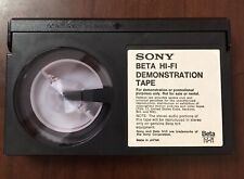 Raresony Betamax Hi-fi Stereo Demonstration L-125 Video Cassette Tape 1983