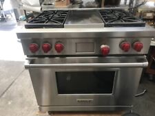 36 Wolf Stainless Range  Grill Dual Fuel Df364c In Los Angeles