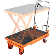 Vevor Hydraulic Lift Table Cart 330 Lbs Manual Single Scissor Lift Table 28.5