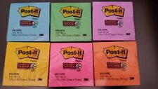6 Pads - Post-it 654-sspk Pick Your Color 540 Sheets Super Sticky Notes 3 X 3
