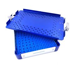 Blue Color Ophthalmic Ent Instruments Disinfection Tary Sterilization Tray Case