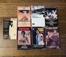 Vtg Betamax Beta Lot Of 6 Beta Tapes Scarface Psycho See Pictures Untested