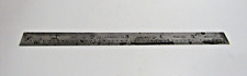 Vintage L.s. Starrett 309r  6 In. Scale Ruler Mz
