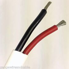 142 Awg Gauge Marine Grade Wire Boat Cable Tinned Copper Flat Blackred