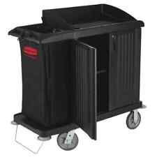 Rubbermaid Housekeeping Janitorial Cart Fg619000bla 49x22x50 New Factory Box