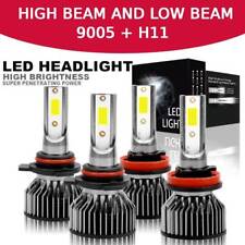 9005h11 Led Headlight Combo High Low Beam 4 Bulbs Kit Super White Bright Lamps