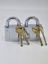 2 Abloy Finland 341 Enforcer Padlock High Security Lock 2 Different Keys Sets