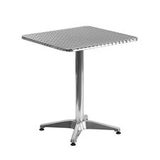 23.5 Square Stainless Steel Indoor-outdoor Restaurant Dining Table