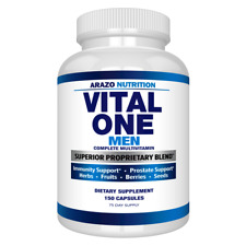 Arazo Nutrition Vital One Multivitamin For Men Daily Wholefood Supp. 150 Veg Cap