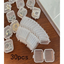 30pcs Mini Clear Plastic Small Box Case Storage Container For Jewelry Bead