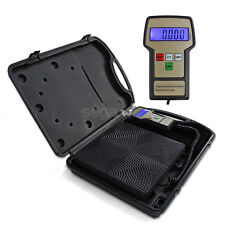 Digital Refrigerant Electronic Charging Scale Meters 220 Lbs For Hvac Lcd Screen