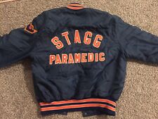 Vintage Stagg Paramedic Varsity Windbreaker Jacket 80s Made In Usa Hipster Boho