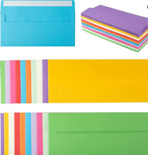 50 Pack Colorful 10 Business Envelopes Self Seal Standard Envelopes For Office