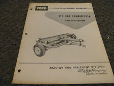 Ford 510 Hay Conditioner Pull Type Crusher Assembly User Owner Operator Manual