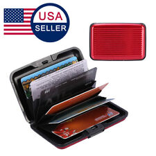 Unisex Business Card Holder Hard Case Wallet Credit Card Anti-rfid Card Holder