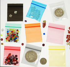 600pc 2 X 2 Mini Zip Lock Baggies - Color Tinted Dime Bags 100pc X 6 Packs