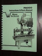 Winona Van Norman Ph6000 Seat Guide Machine Manual