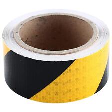 2 X 30 Feet Reflective Hazard Caution Stripe Tape Yellow And Black Waterproof