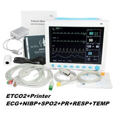 Cms8000 Printer Co2 Patient Monitor 7-parameter 12.1 Vital Sign Capnograph Ecg