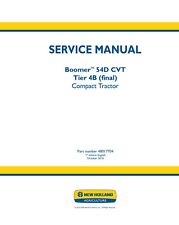 New Holland Boomer 54d Cvt Tier 4b Repair Service Manual Free Priority Mail
