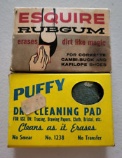 2 Vintage Dry Erase Pads. Esquire Puffy Brands