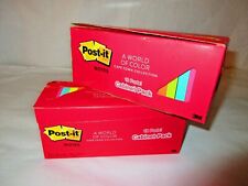 2 Boxes Colorful Post-it Notes 3x3 Cape Town Collection 18 Pads100 Sheets