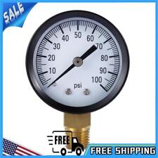 100 Psi 0.25in Air Pressure Gauge Meter Hydraulic Tester Manometer