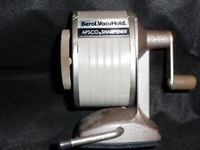 Berol Vacuhold Pencil Sharpener Vacuum Suction Mount 6 Hole Hand Crank Vintage