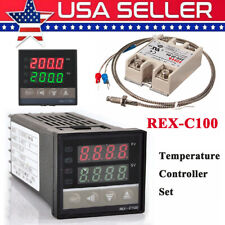 Rex-c100 Digital Pid Temperature Controller K Thermocouple Max.40a Ssr Z0f9