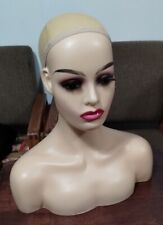 1pcs Wholesale Female Mannequin Head With Shoulder For Display Wigsmore