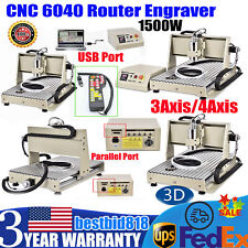 Cnc 6040 3axis4 Axis Router Engraver Carving Milling Machine 1500w Parallelusb