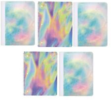 Mead Beautiful Oil Slick 3 Comp 2 Spiral Notebooks Dings Holographic