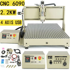 4 Axis Cnc 6090 Router 2.2kw Metal Engraver Carving Drill Milling Machine Ac110v