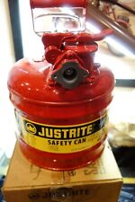 Justrite 2 Gallon Type Ll Red Gas Can Nib Safety Can