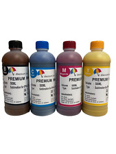 4x500ml Pigment Sublimation Ink For Ricoh Refillable Cartridge Ciss