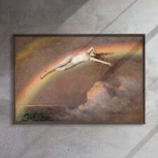 The Spirit Of The Rainbow 1912-1919 By Henry Mosler 36x24 Framed Canvas Print