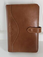 Vintage Ghurka Marley Hodgson Brown Genuine Leather Compact Planner 6-ring
