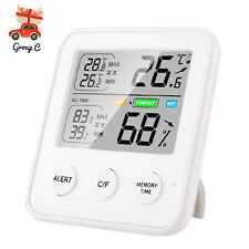 Digital Lcd Humidity Meter Hygrometer Thermometer Temperature Fit Indoor